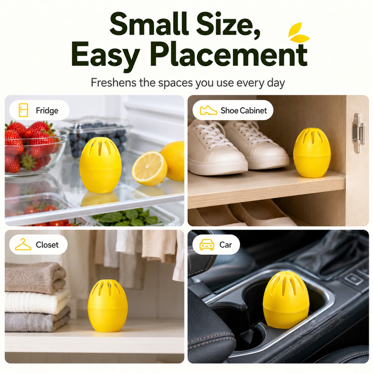 Lemon Fresh Deodorizer Egg, Lo - Odor Eliminator Car recension och pris
