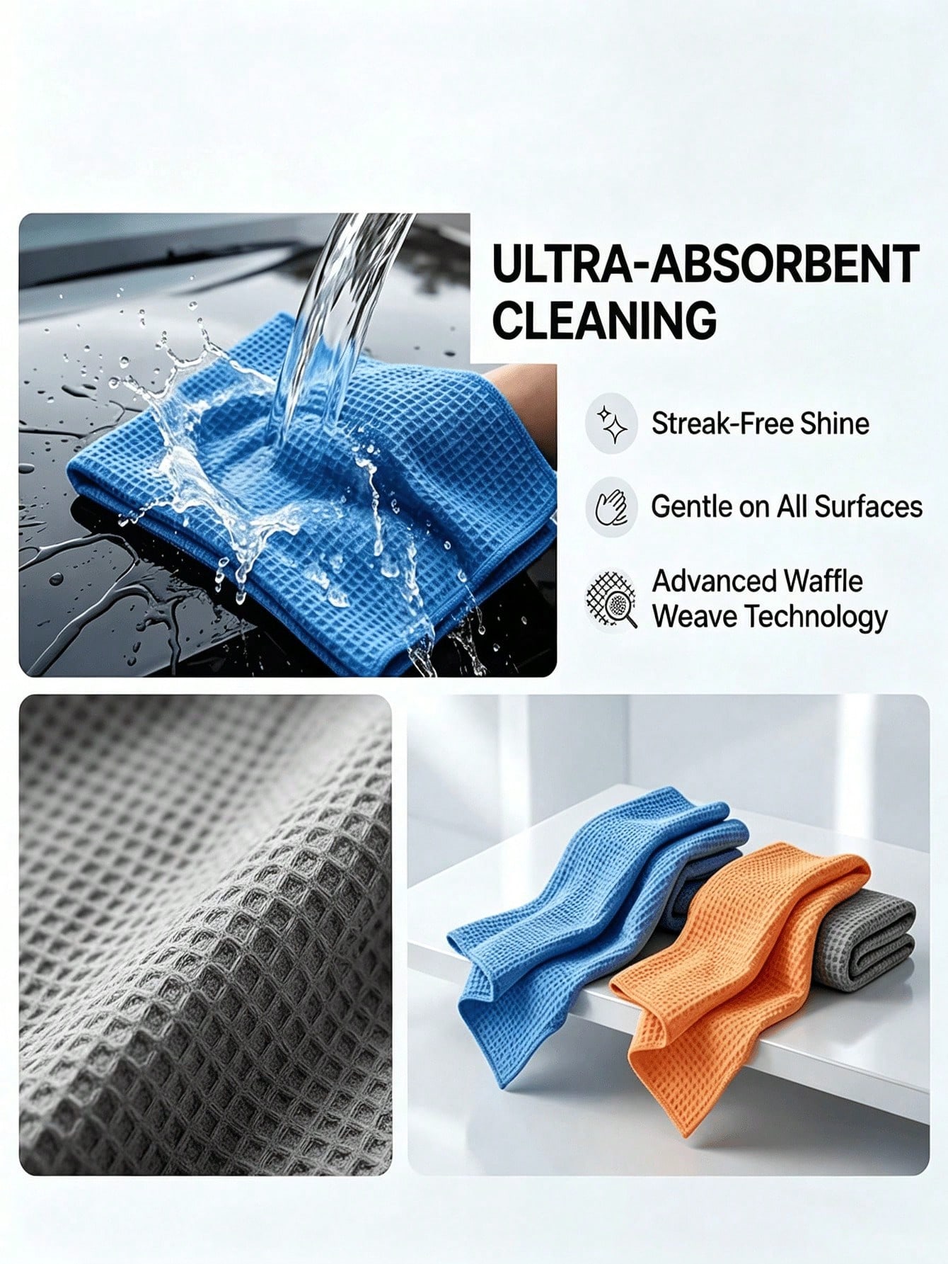 40x40cm Microfiber Suede Car G - Microfiber Towel Detailing recension och pris