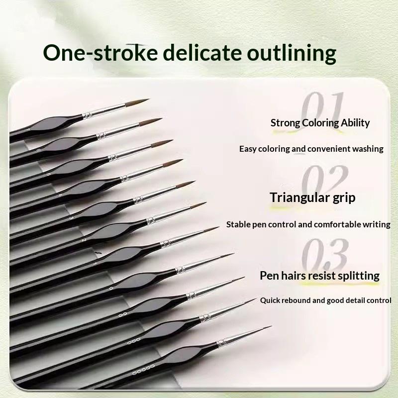 【B】Professional Miniature Pain - Detailing Brush Set recension och pris