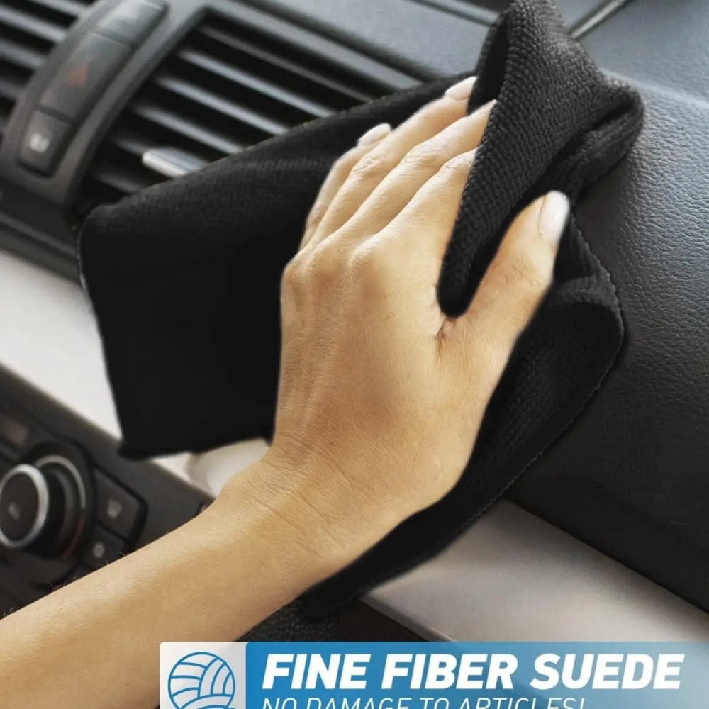 Black Microfiber Cleaning Clot - Microfiber Towel Detailing recension och pris