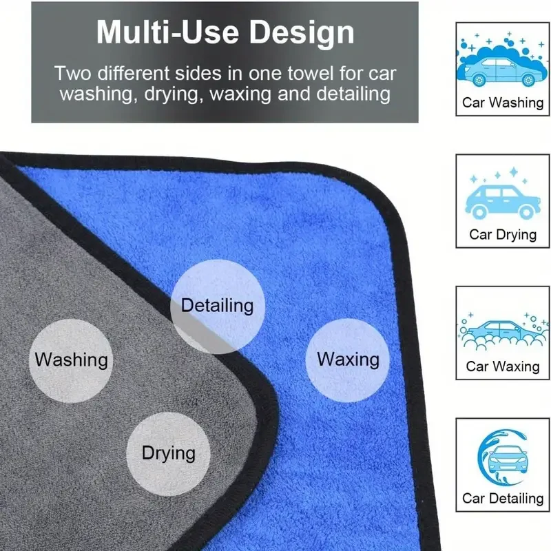 1-4pcs Soft Microfiber Car Was - Microfiber Towel Detailing recension och pris