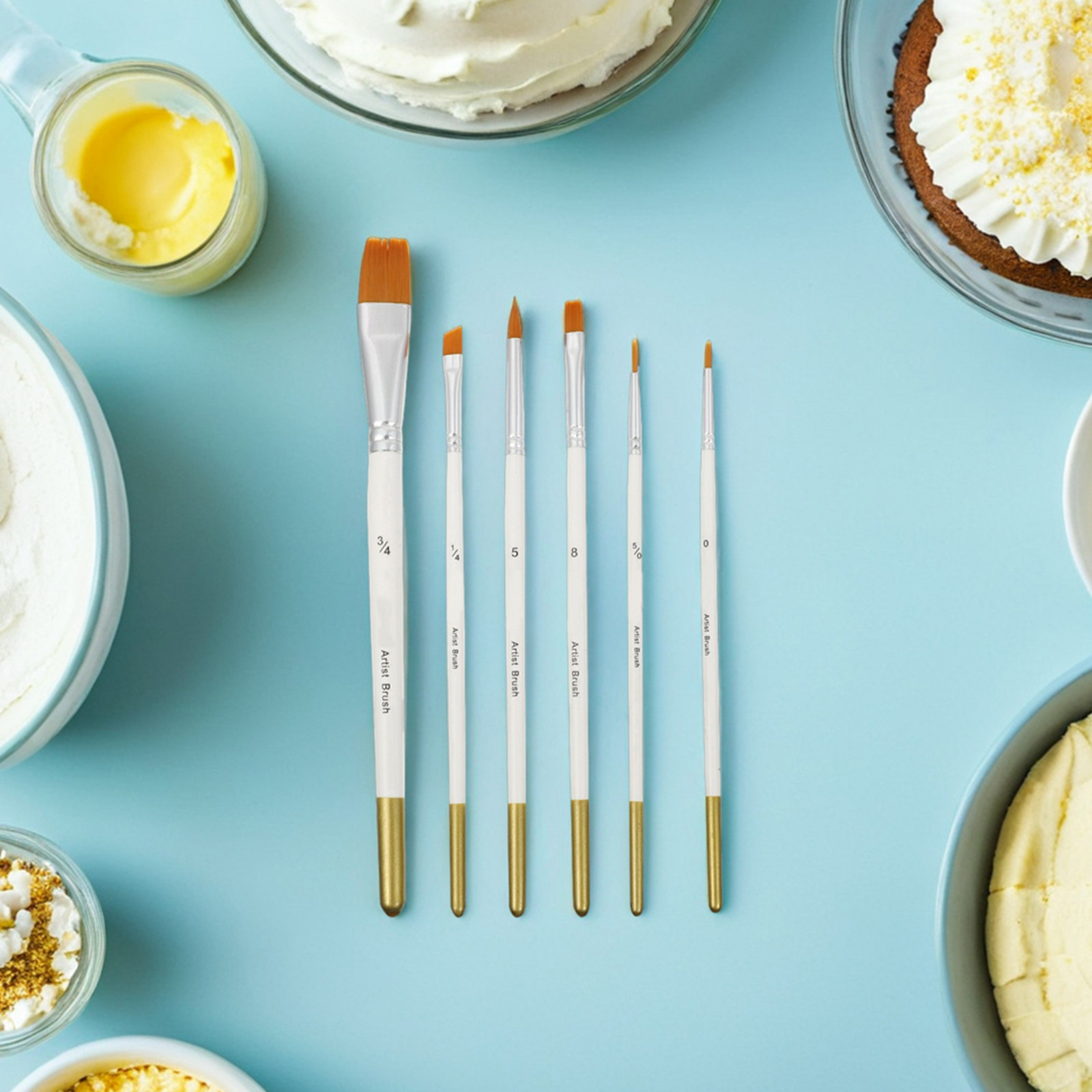 12Pcs Fondant Cake Decorating  - Detailing Brush Set recension och pris