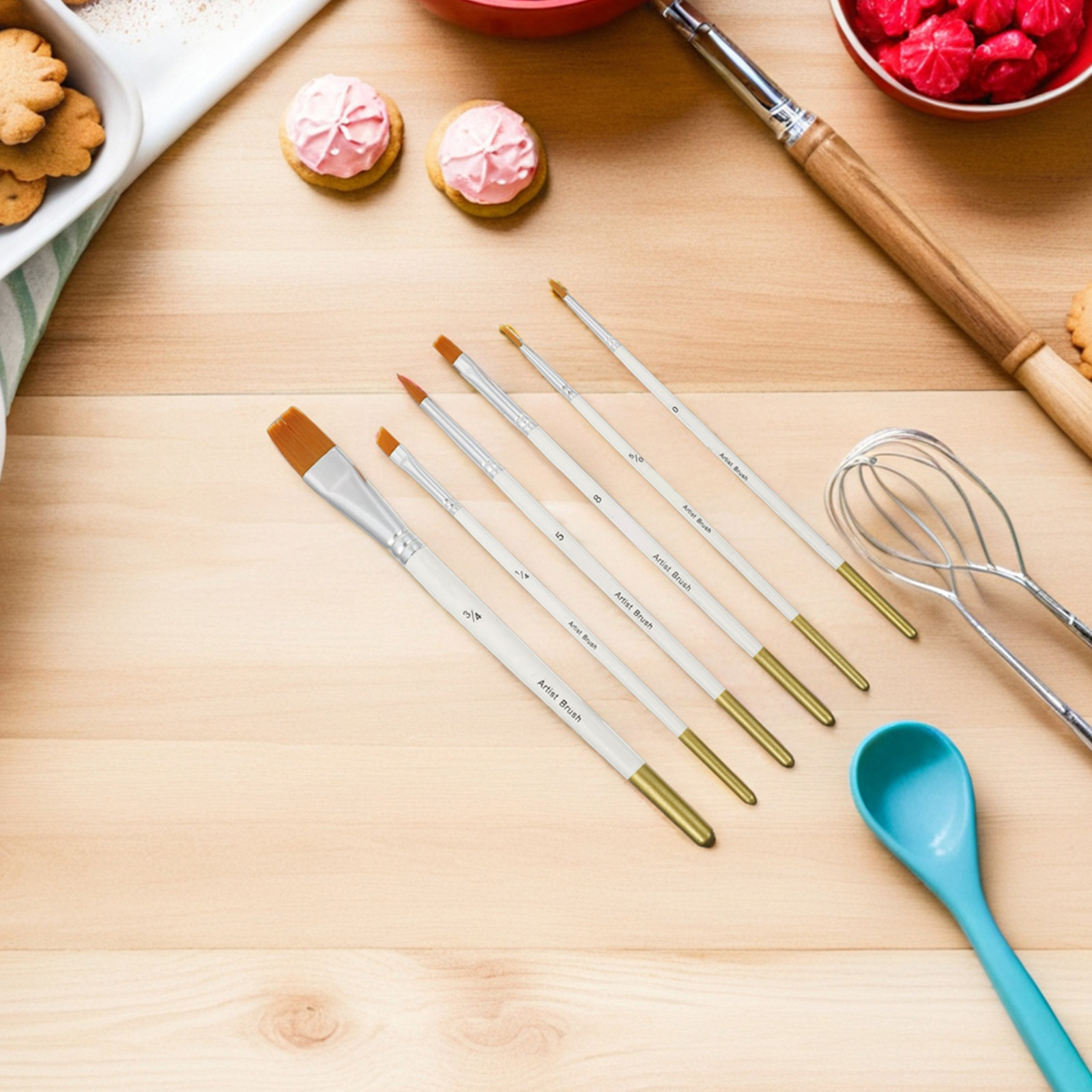 12Pcs Fondant Cake Decorating  - Detailing Brush Set recension och pris