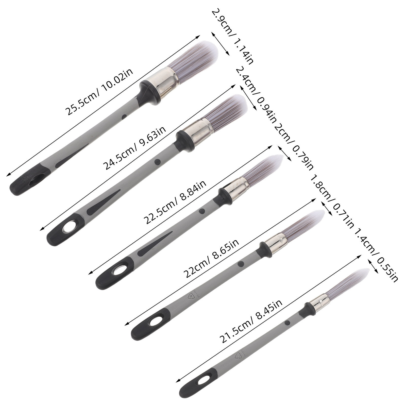 5Pcs Paint Brushes Detail Set  - Detailing Brush Set recension och pris